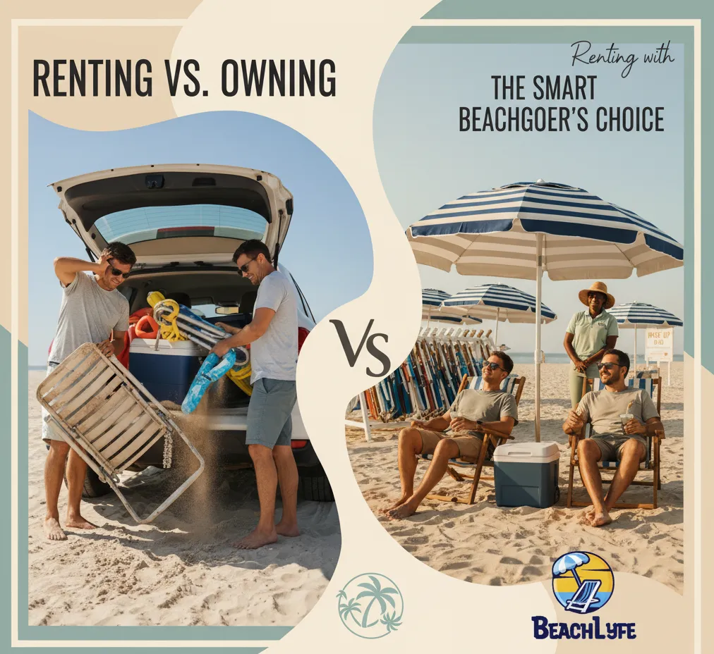 Beach chair with umbrella | Beach accessories | Beach essentials | Beach umbrella for chair